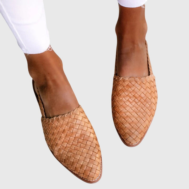 Maeve | Woven Pointed-Toe Flats