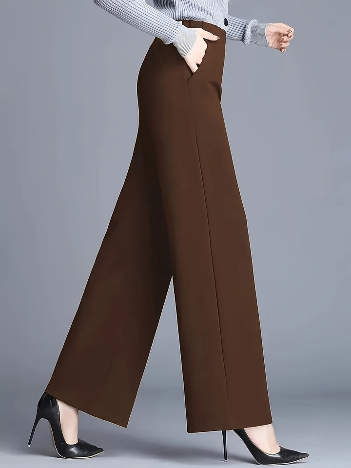 Claudia | High-Waisted Wide-Leg Trousers