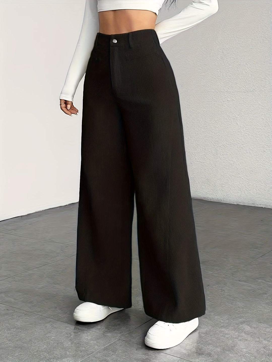 Kimberly | High-Waisted Wide-Leg Trousers
