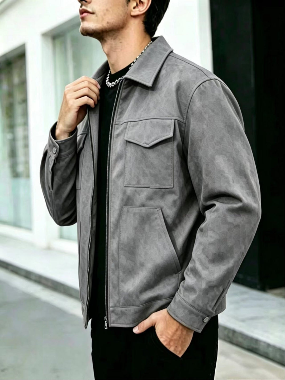 Chester | Modern Lapel Utility Jacket