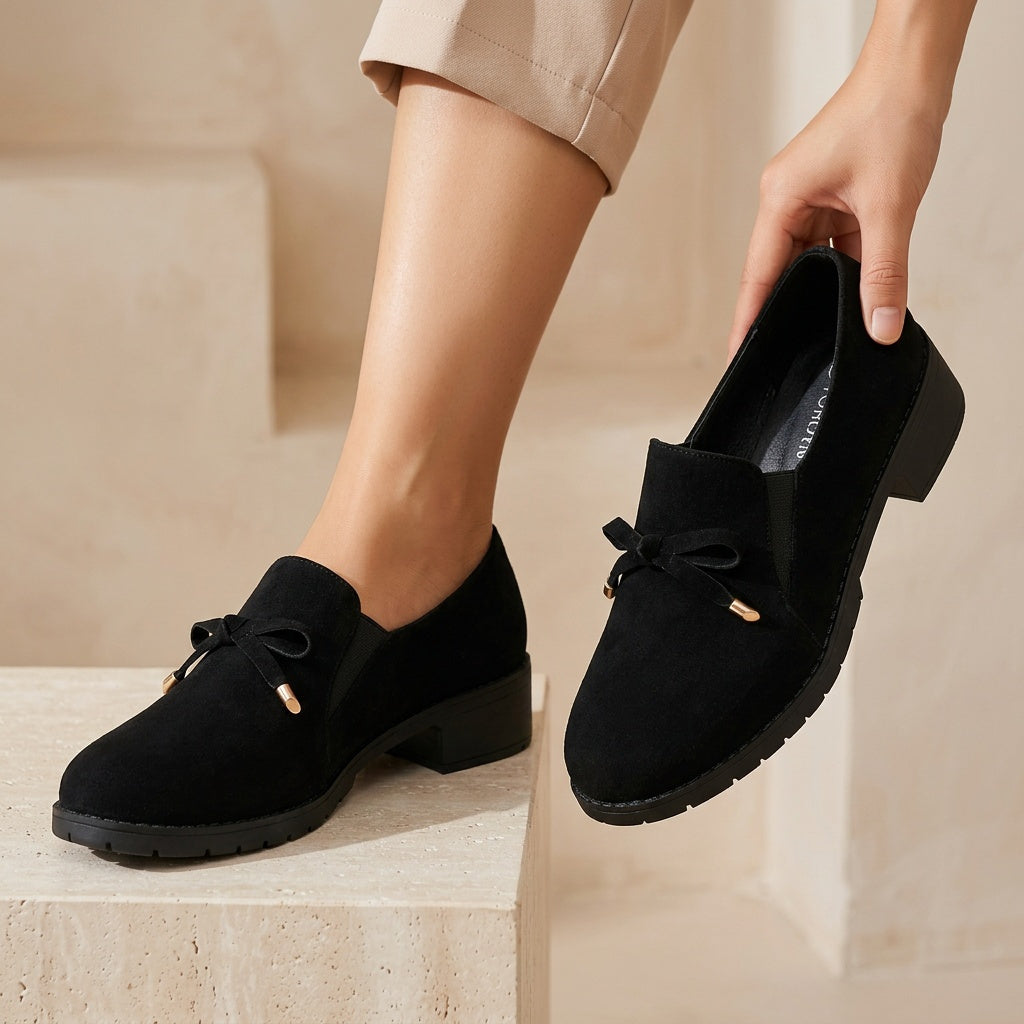 Nadia | Bow-Detail Slip-On Loafers