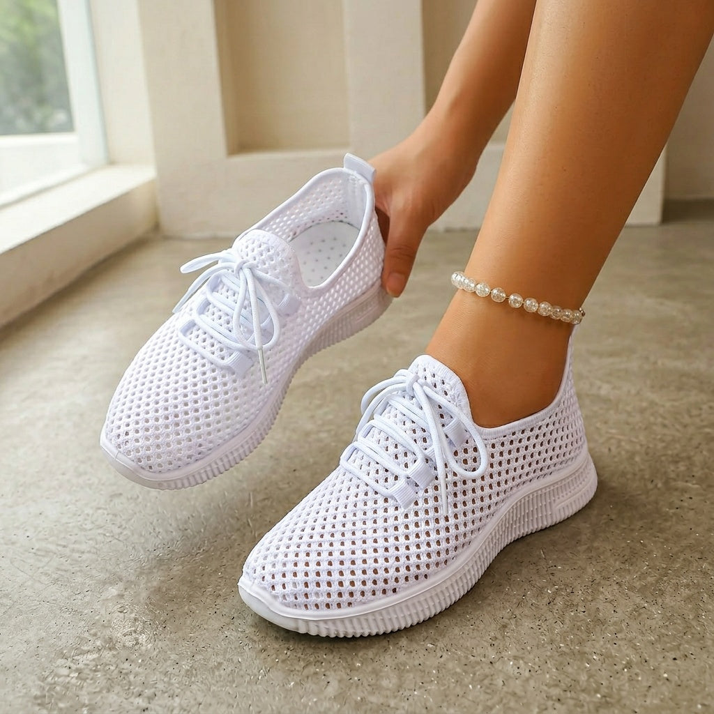 Marina | Airy Lace-Up Sneakers