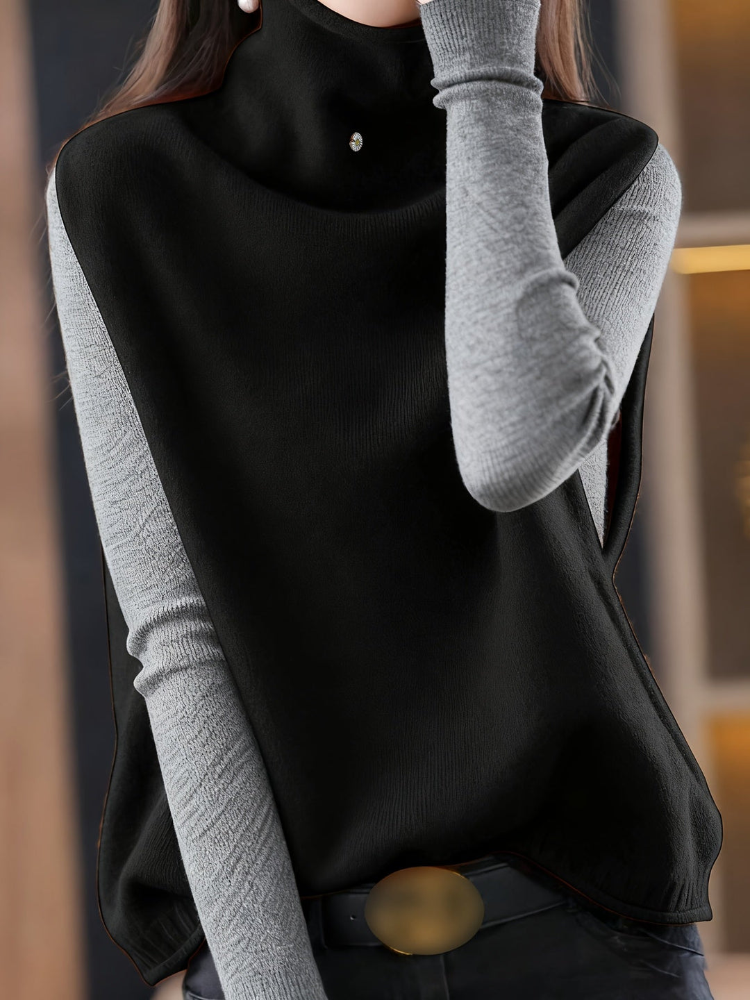 Giselle | Refined High-Neck Vest