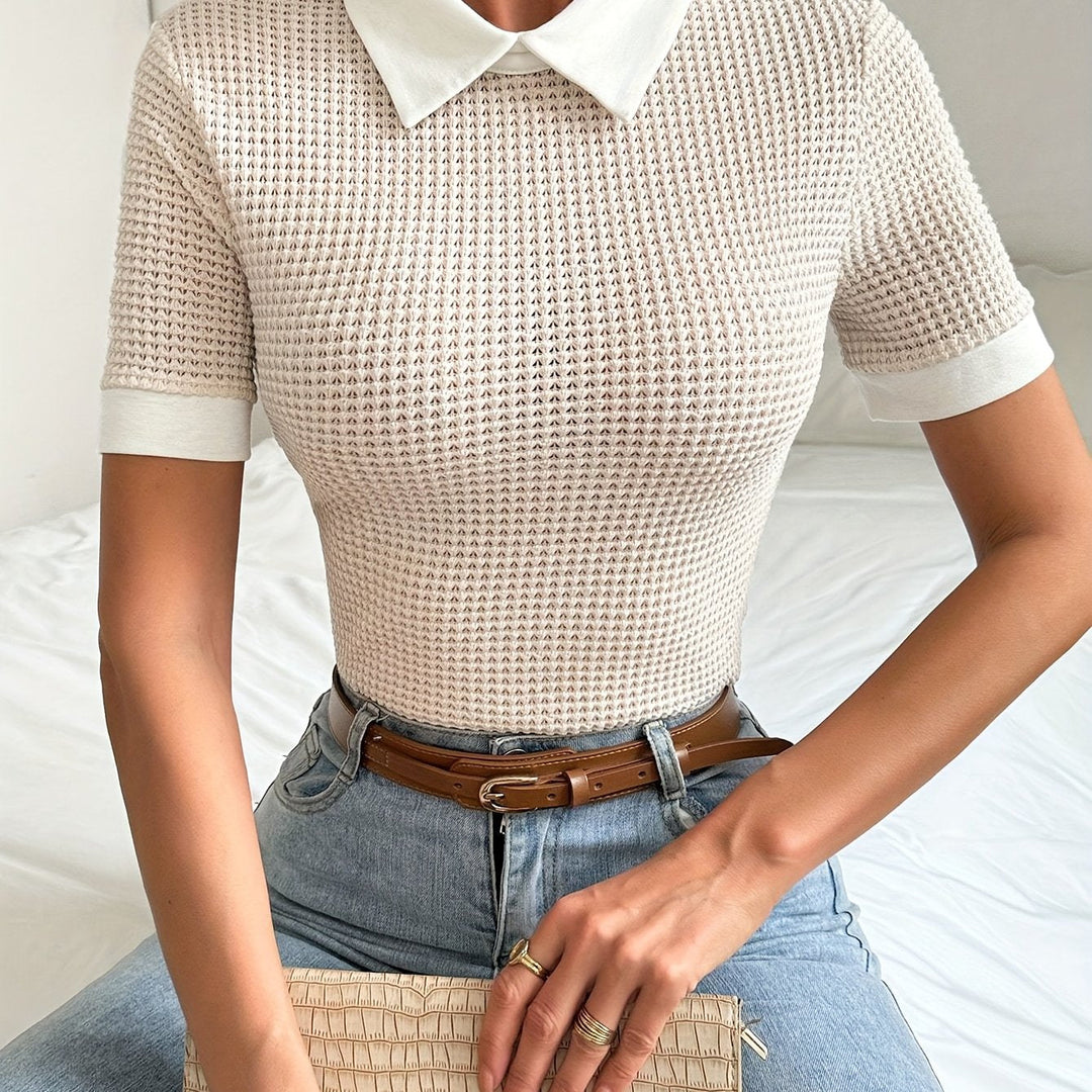 Daphne | Collared Slim-Fit Top