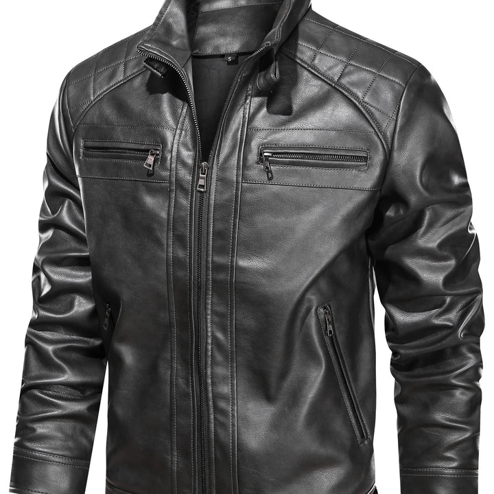 Ronan | Stand-Collar Biker Jacket