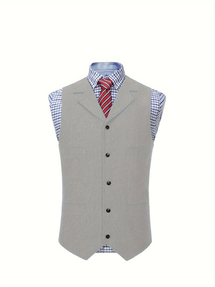 Colton | Heritage Herringbone Vest