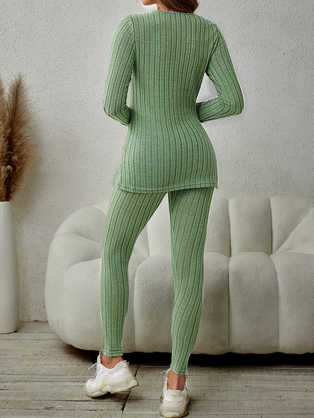 Delphina | Relaxed Ribbed Two-Piece Set