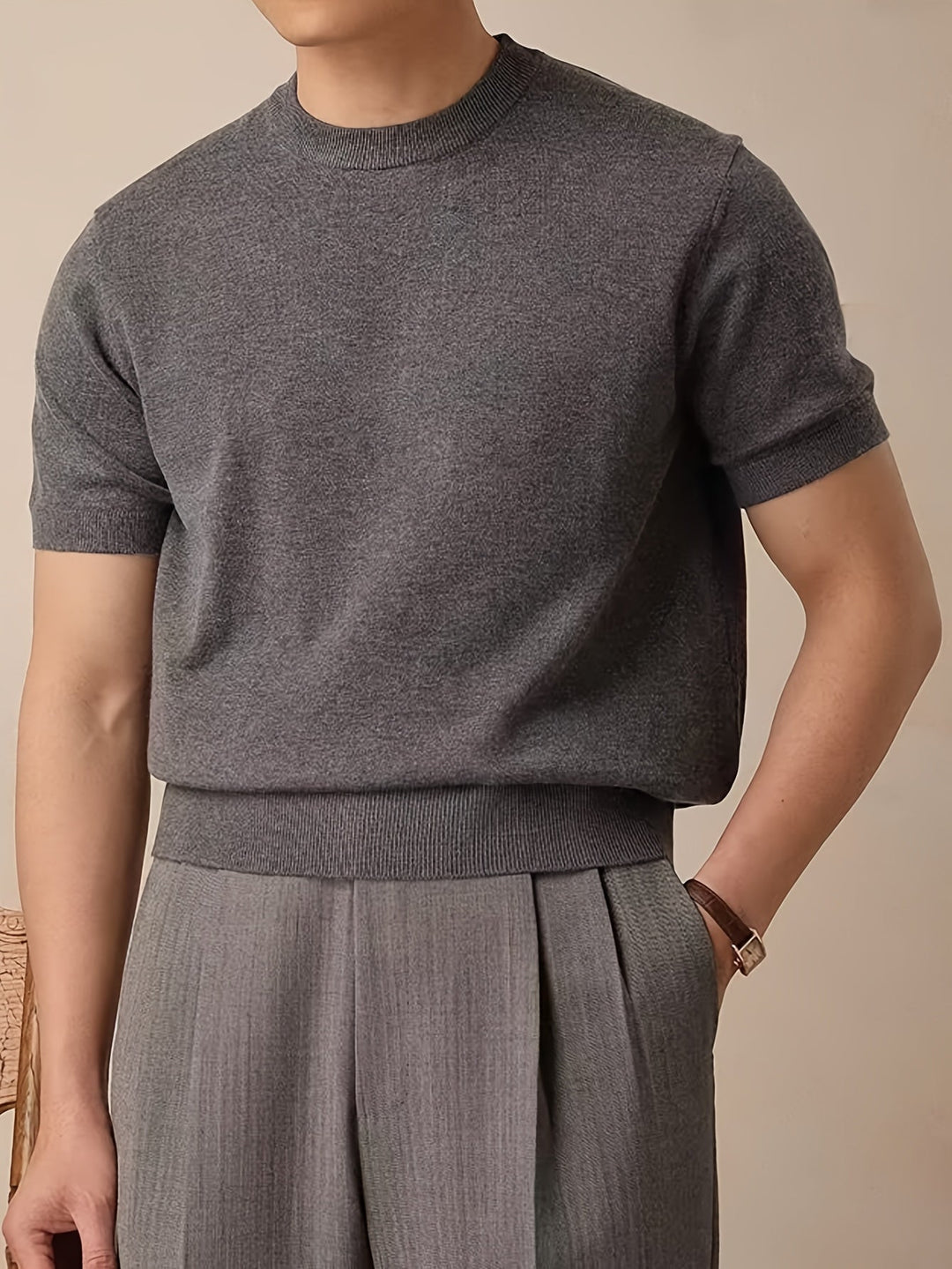 Reid | Refined Short-Sleeve Knit Top