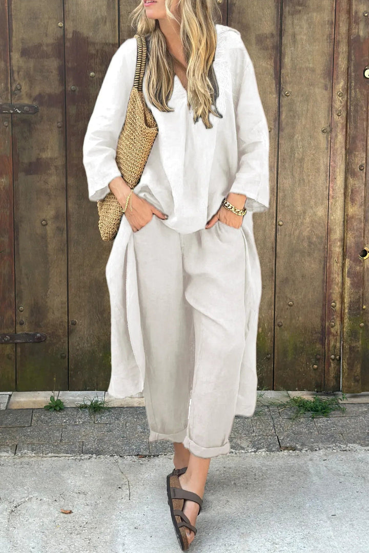 Stella | Elegant Loose V-Neck Set