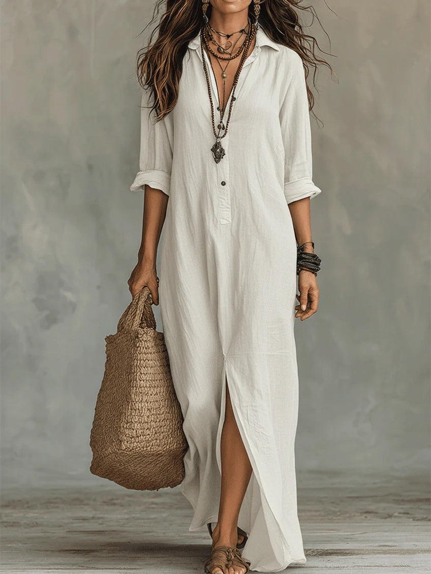 Shirley | Elegant Silhouette Flattering Maxi Dress