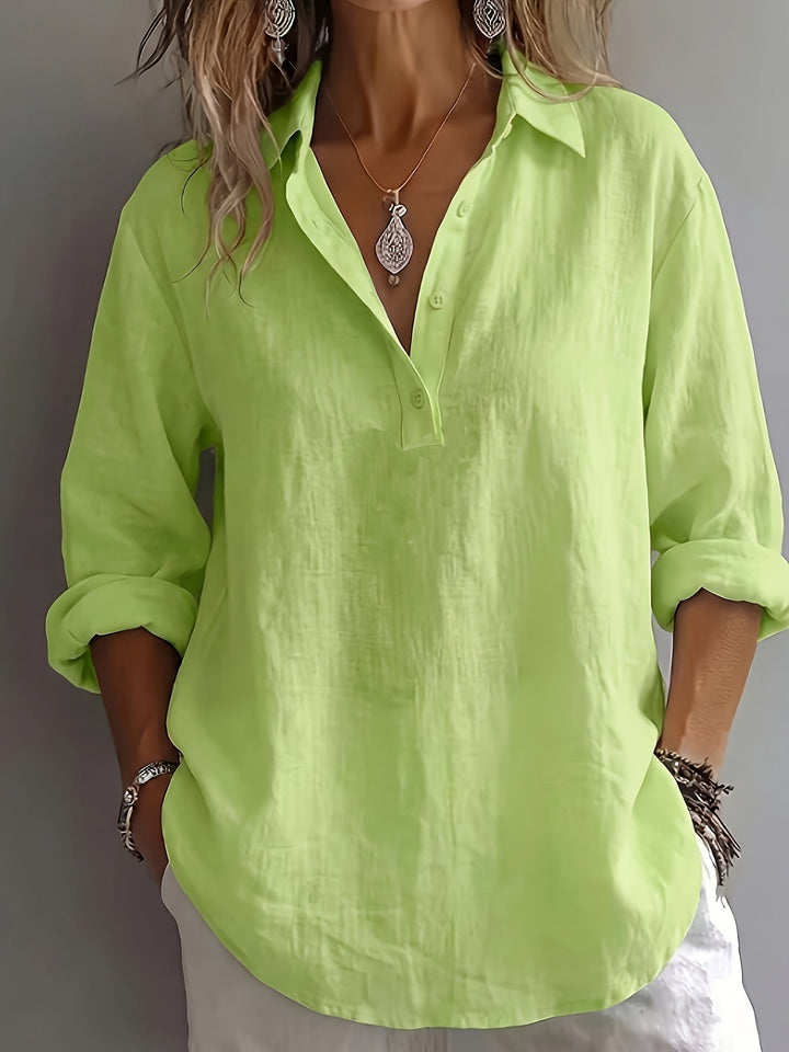 Freya | Relaxed Collared Blouse