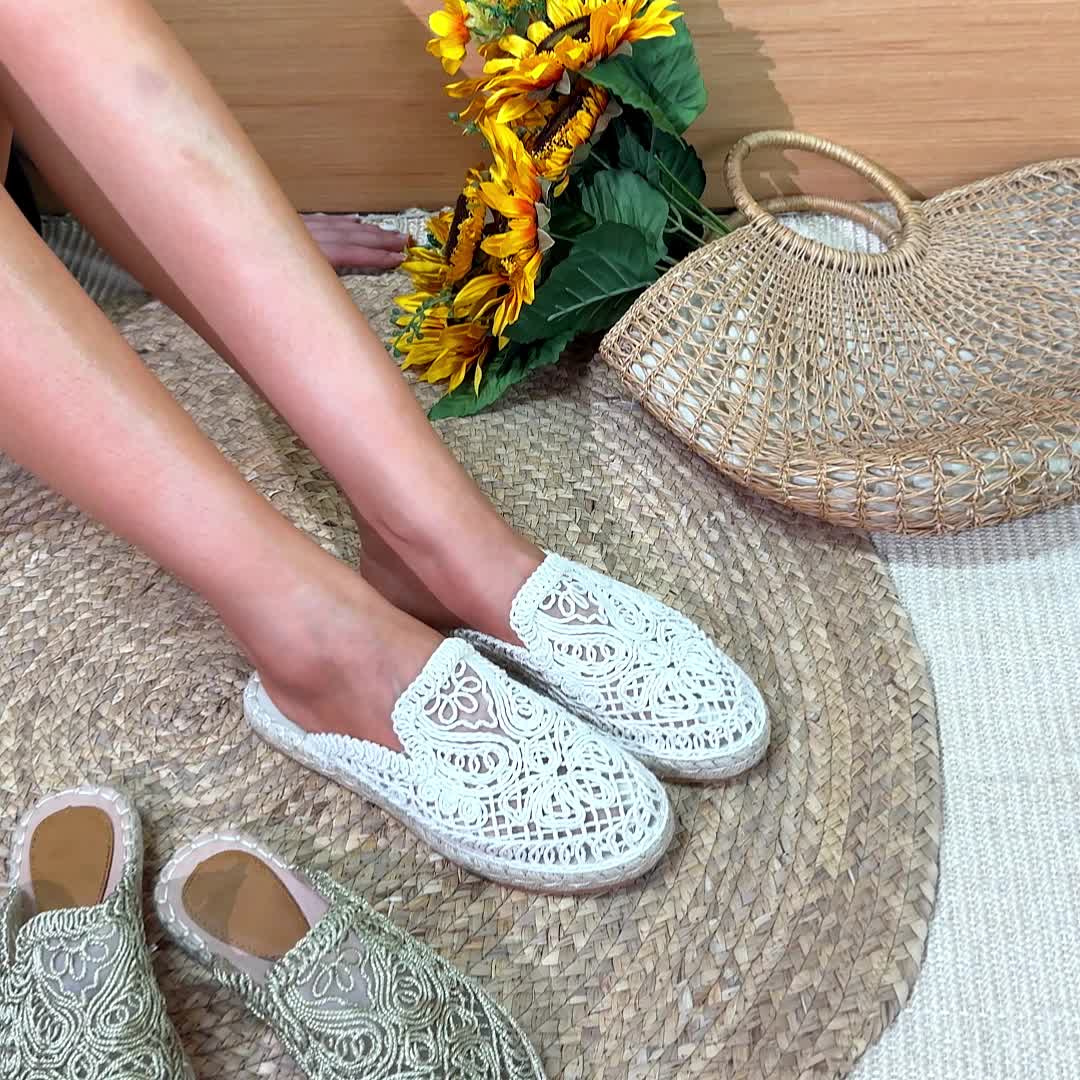 Bonnie | Woven Slip-On Mules