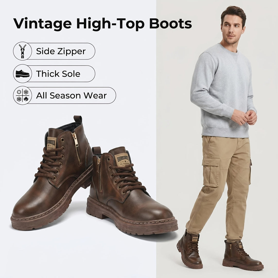 Archer | Rugged Lace-Up Ankle Boots