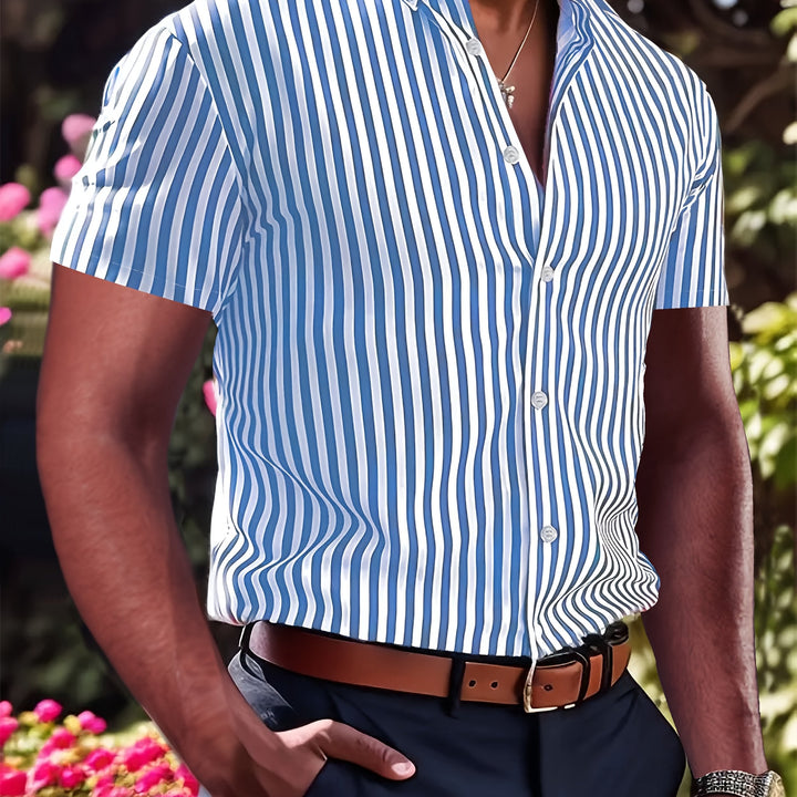 Grant | Refined Striped Short Sleeve Shirt