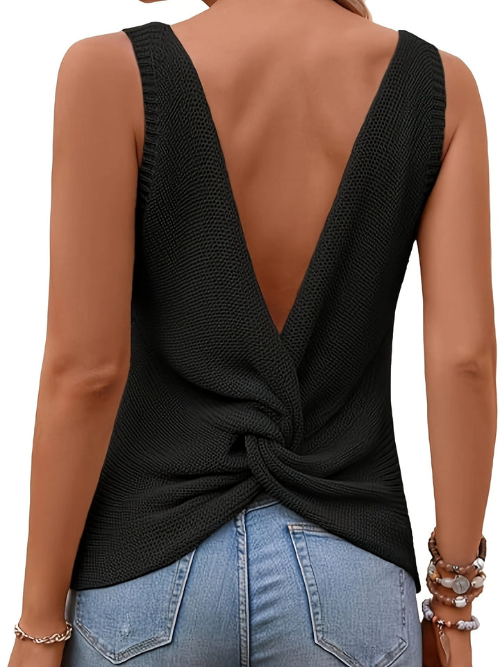 Cora | Relaxed Sleeveless Knit Tank Top