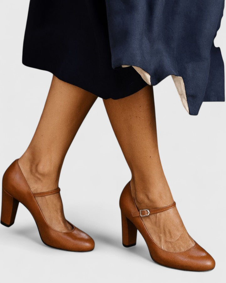 Brittany | Sophisticated Plain Strap Heels