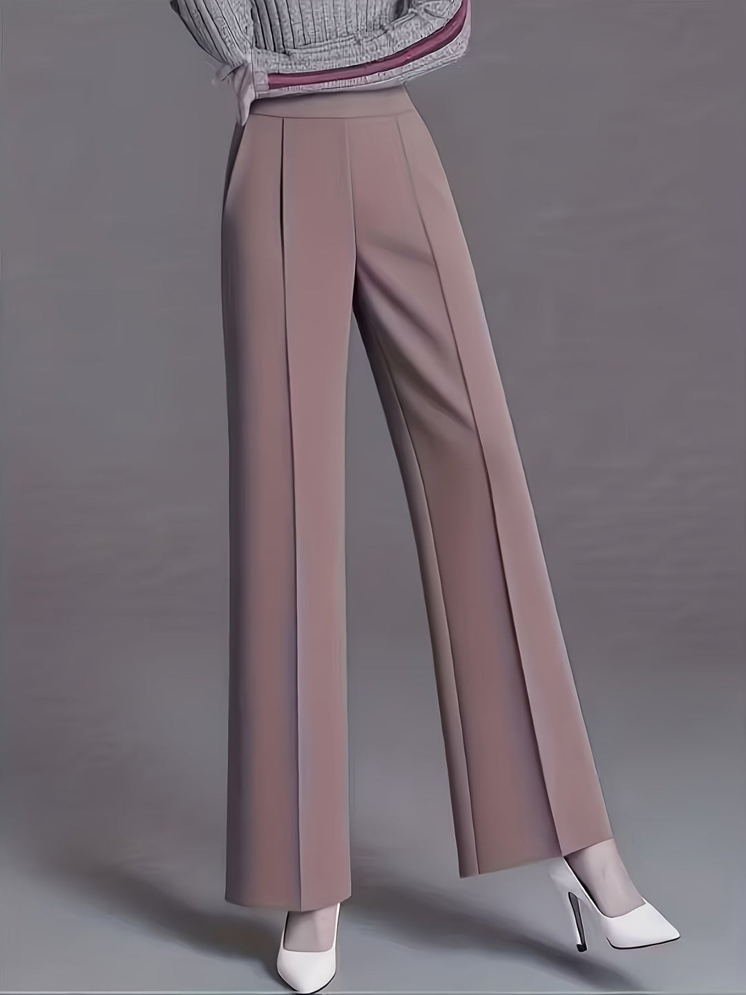Claudia | High-Waisted Wide-Leg Trousers
