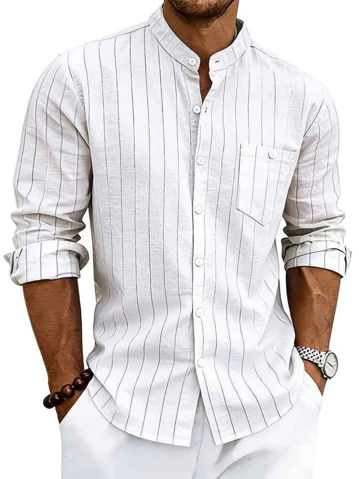 Edward | Striped Button-Up Shirt