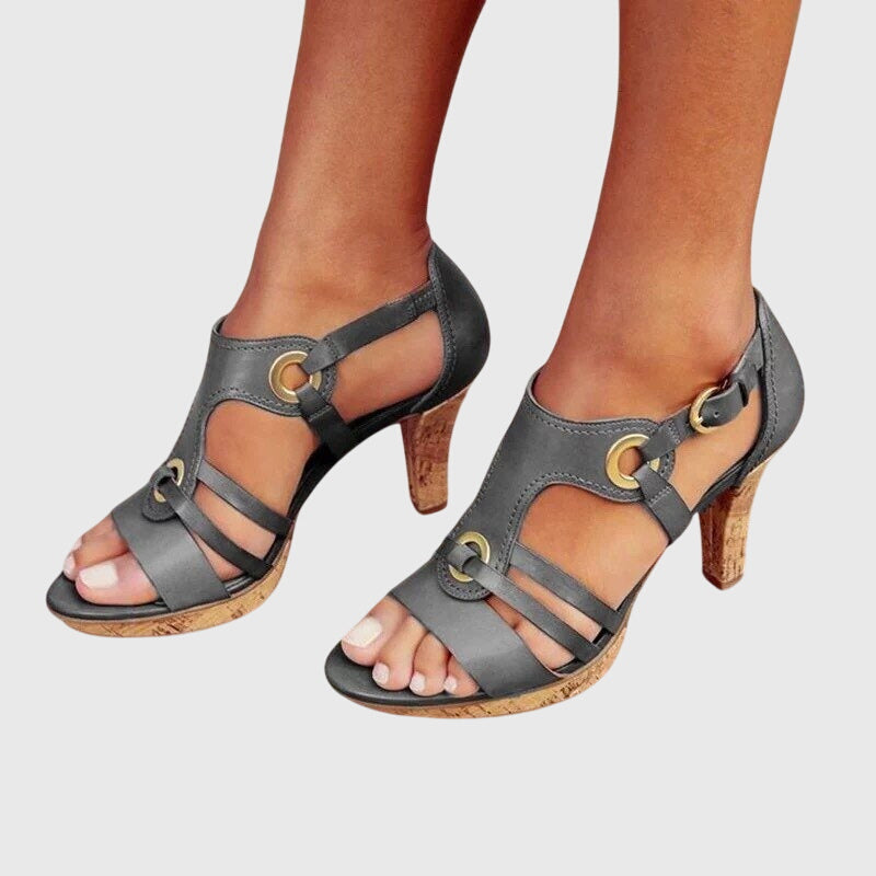 Stephanie | Premium Buckle Orthopedic Heels