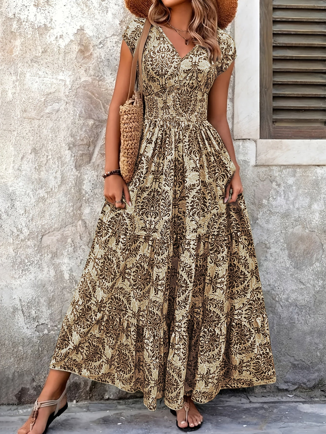 Lorena | Flowing Bohemian Maxi Dress