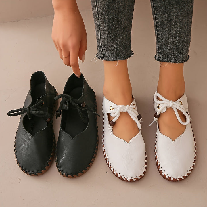 Annette | Handcrafted Lace-Up Flats