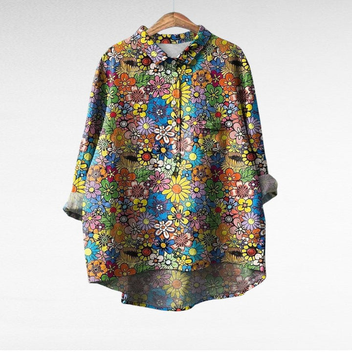 Kristin | Classic Floral Long Sleeve Blouse