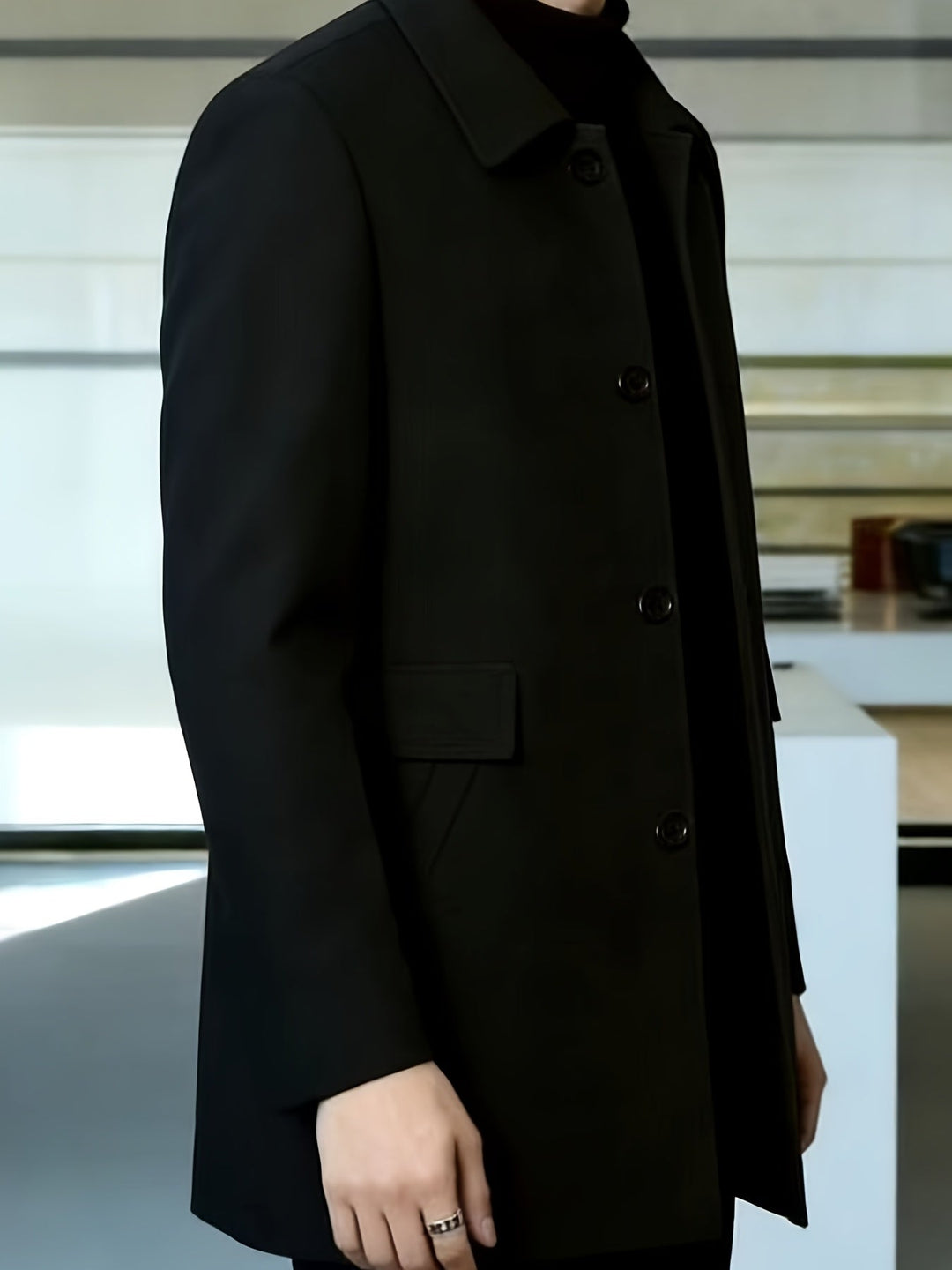 Gerard | Refined Single-Breasted Overcoat