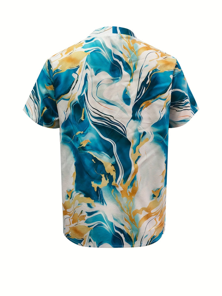 Joanna | Artful Swirl-Print Blouse