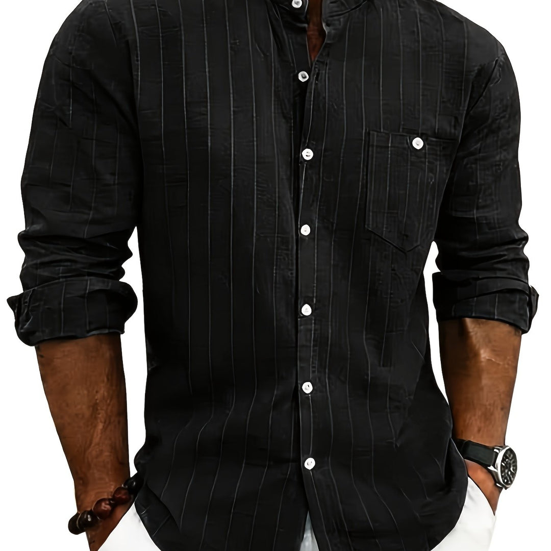 Edward | Striped Button-Up Shirt