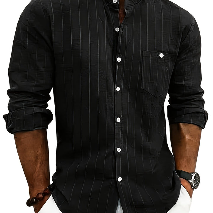 Edward | Striped Button-Up Shirt