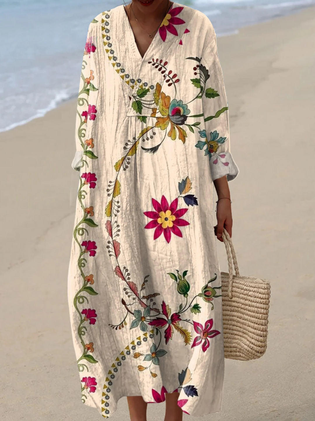 Vivienne | Vintage Floral Art Print Dress