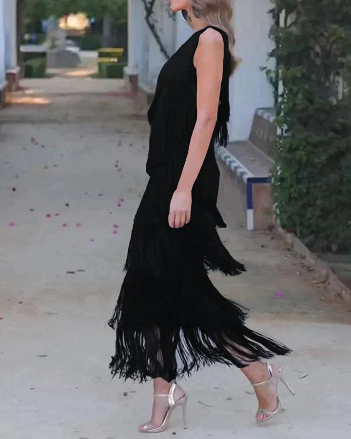 Faith | Stylish Dropped Shoulders Long Dress