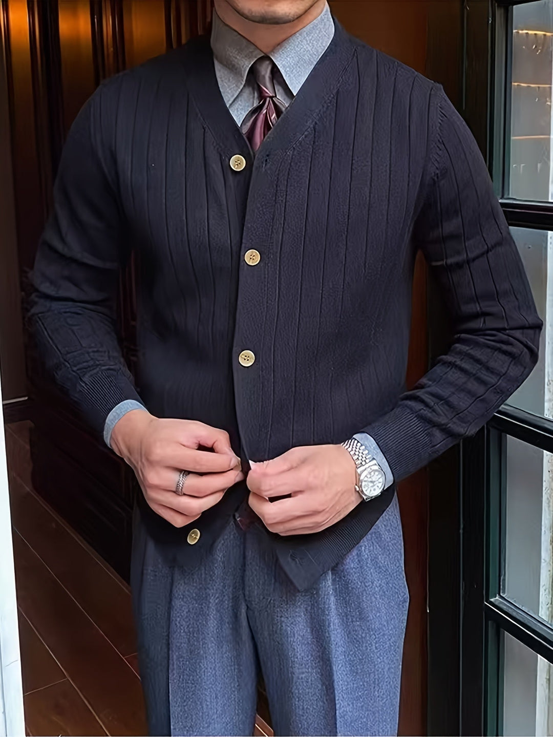 Oliver | Classic Button-Up Cardigan