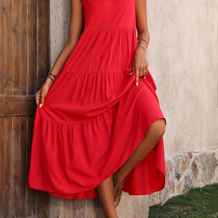 Coralie | Flowing Tiered Maxi Dress
