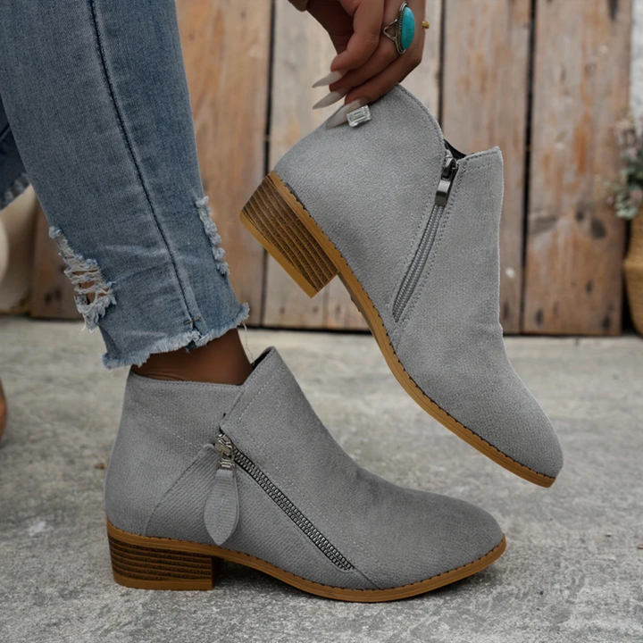 Joanna | Elegant Comfortable Zipper Shoes