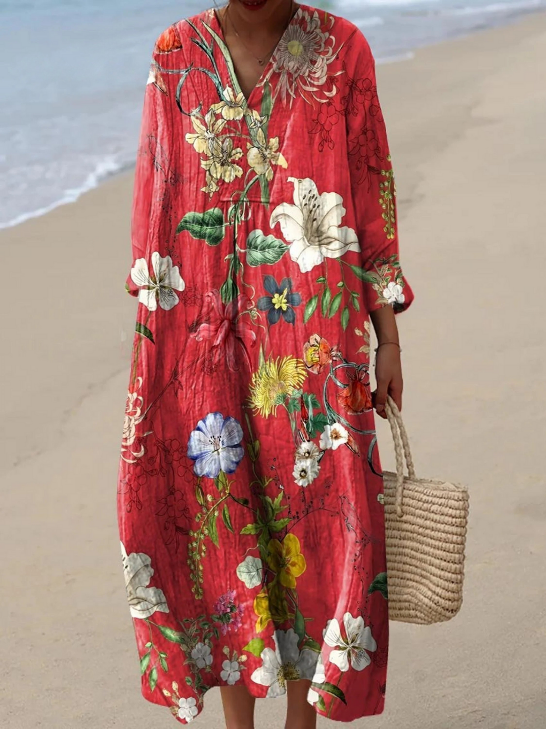 Aurelia | Vintage Lovely Floral Art Print Dress