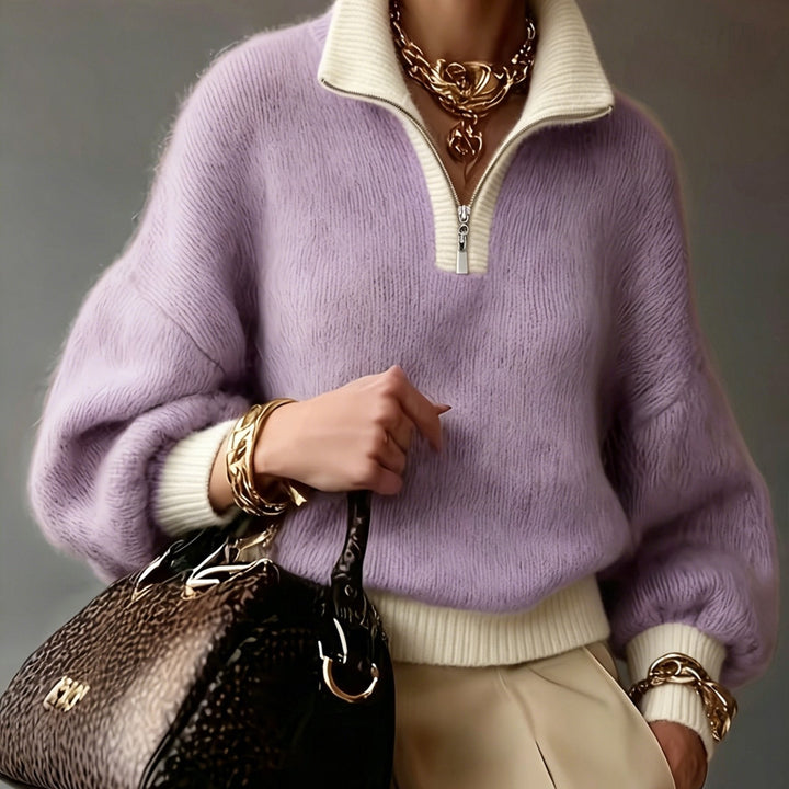 Cecily | Relaxed Half-Zip Jumper