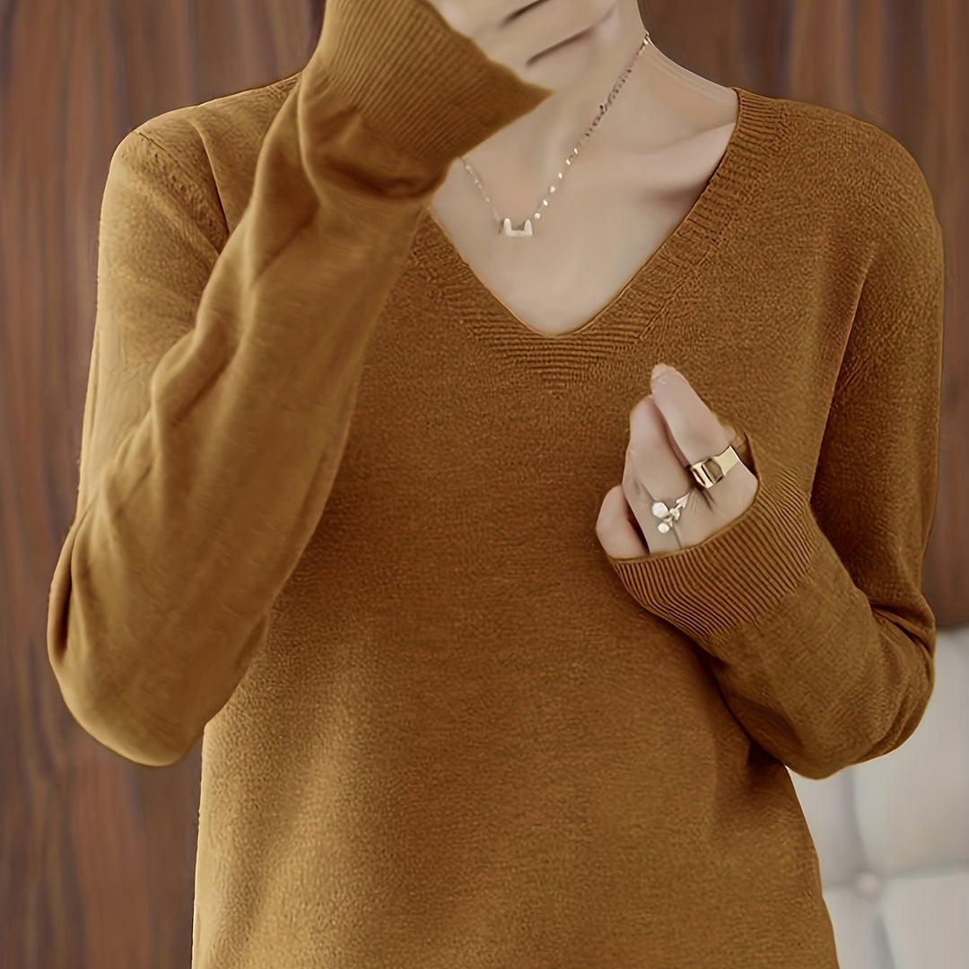 Selene | Soft V-Neck Jumper