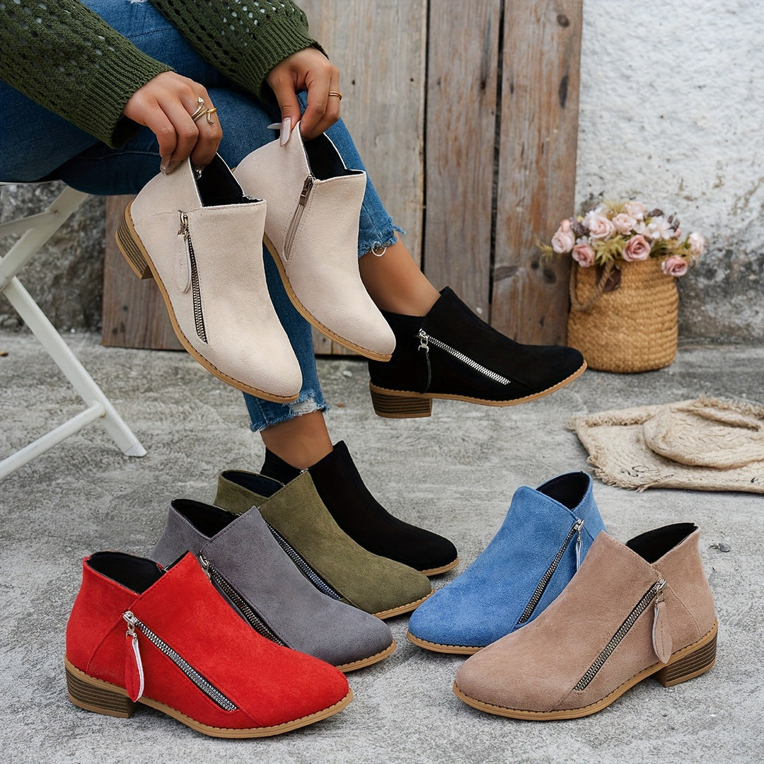 Bianca | Everyday Side-Zip Ankle Boots