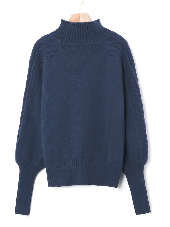 Eloise | Textured Half-Collar Jumper