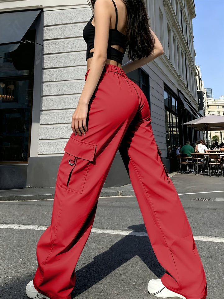 Bonnie | High-Waisted Wide-Leg Cargo Trousers