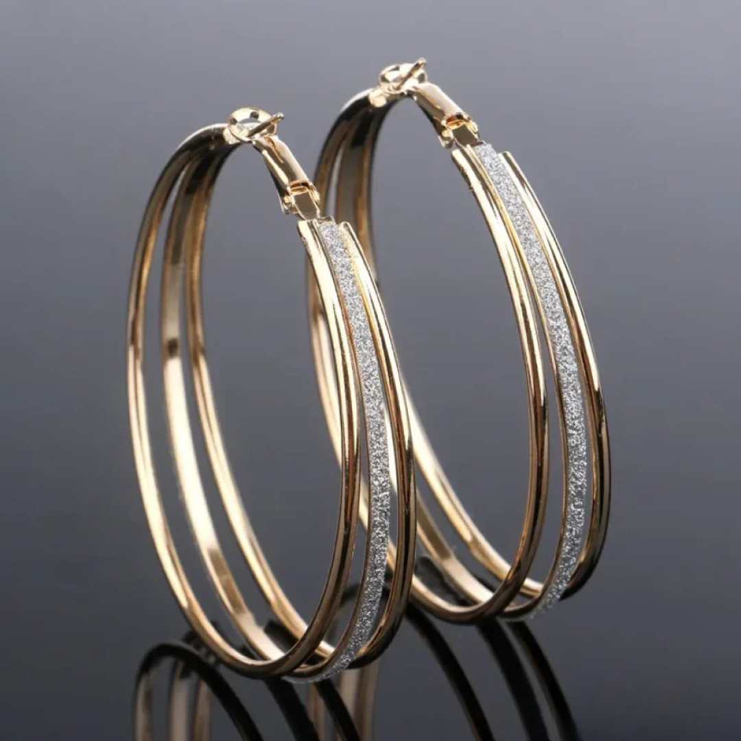 Rochelle | Timeless Retro Hoop Earrings