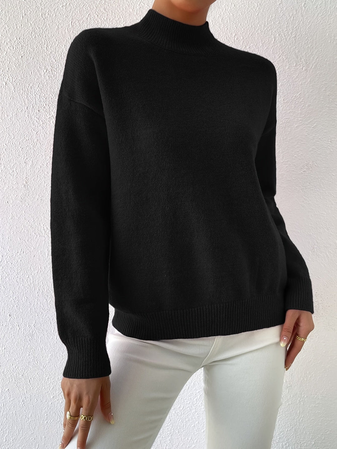 Lorelei | Refined Mock Neck Jumper