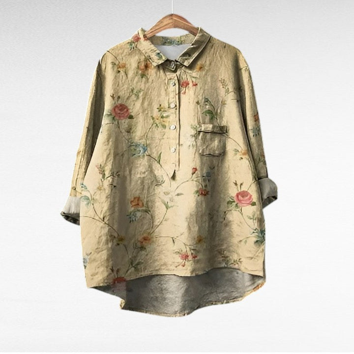 Kristin | Classic Floral Long Sleeve Blouse