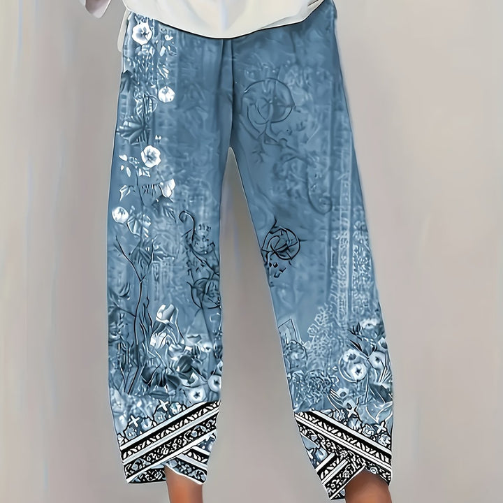 Meredith | Botanical Cropped Trousers
