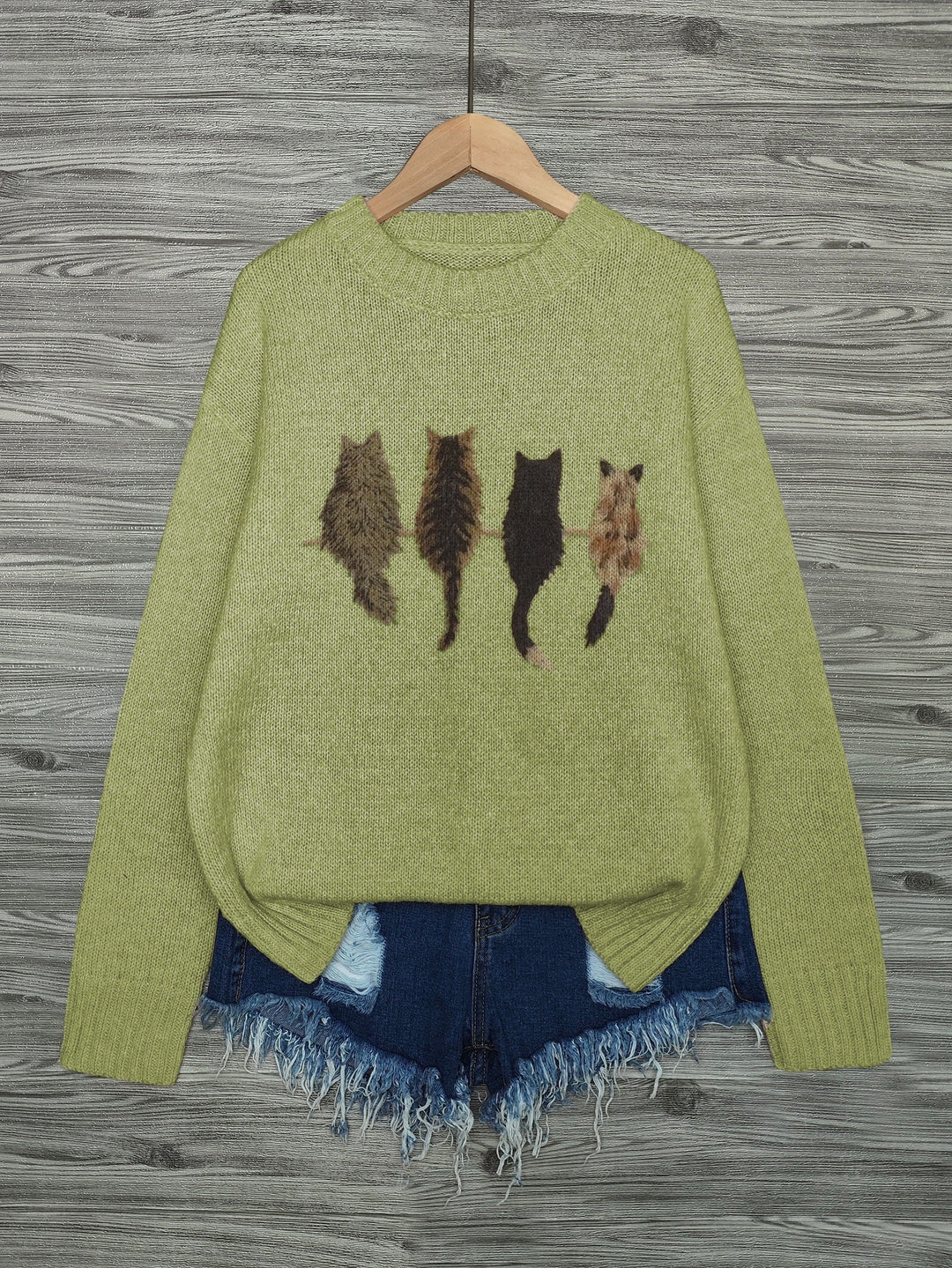 Tamara | Cozy Cat-Print Jumper