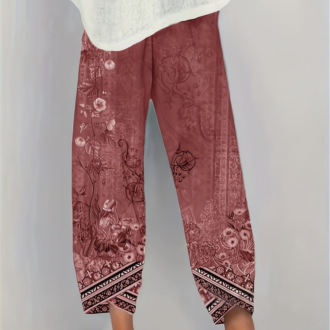 Meredith | Botanical Cropped Trousers