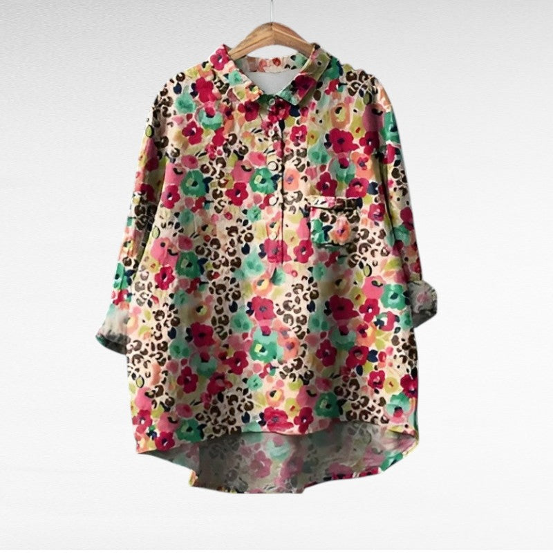 Kristin | Classic Floral Long Sleeve Blouse