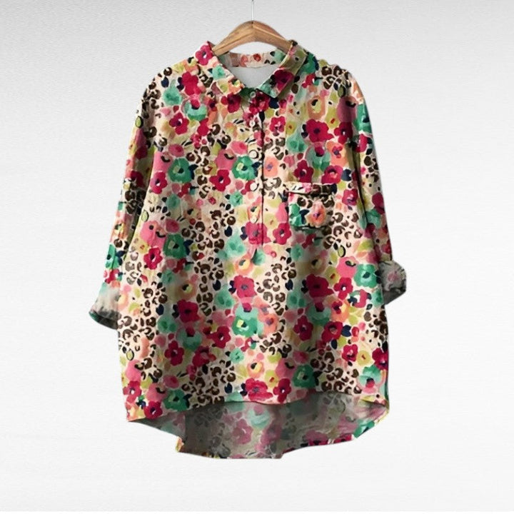 Kristin | Classic Floral Long Sleeve Blouse