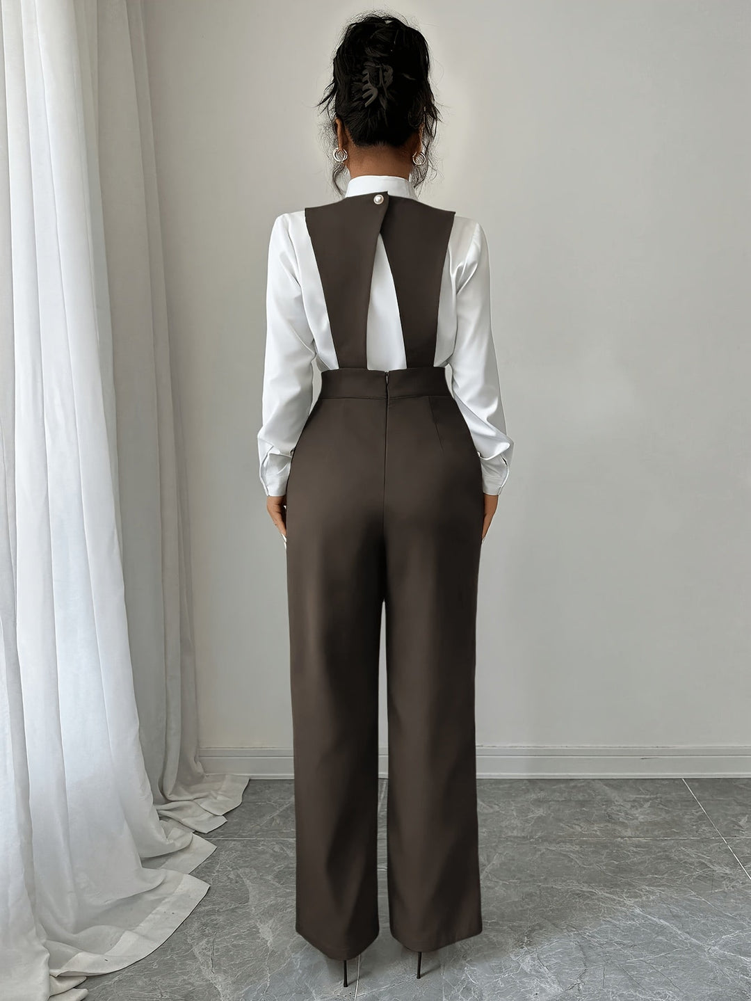 Coralie | Tailored Wide-Leg Jumpsuit